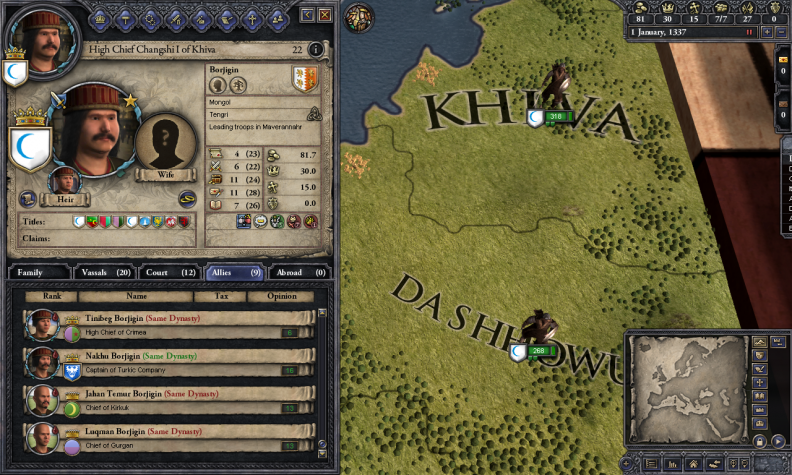 Crusader Kings II: Mongol Faces Download CDKey_Screenshot 5
