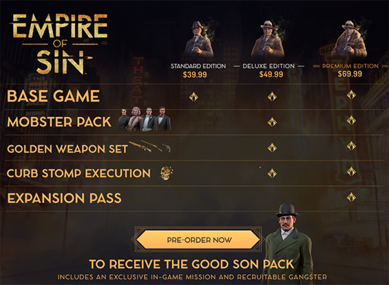 Empire of Sin Premium Edition Download CDKey_Screenshot 0