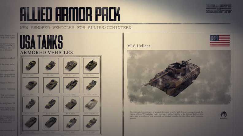 Hearts of Iron IV: Allied Armor Pack Download CDKey_Screenshot 3