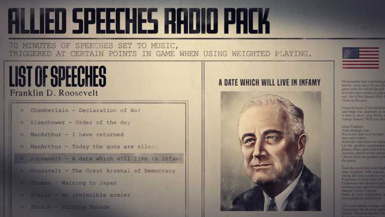Hearts of Iron IV: Allied Speeches Pack Download CDKey_Screenshot 3