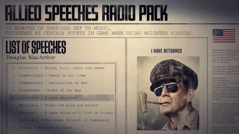 Hearts of Iron IV: Allied Speeches Pack Download CDKey_Screenshot 7