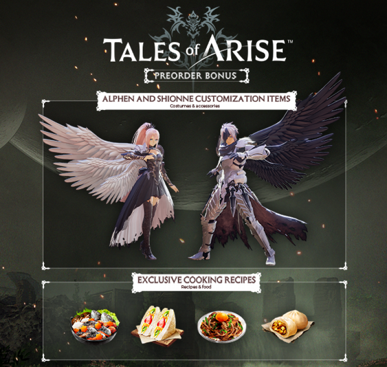 tales of arise pre order bonus