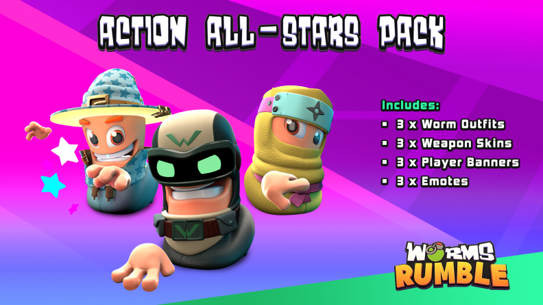 Worms Rumble - Action All-Stars Pack Download CDKey_Screenshot 0